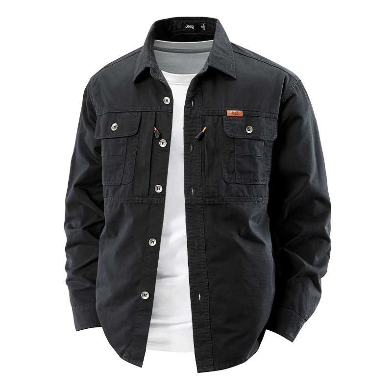 Рубашка Unisex Lapel Moderate Workwear Jeep, черный синий
Рубашка Unisex Lapel Moderate Workwear Jeep, черный синий