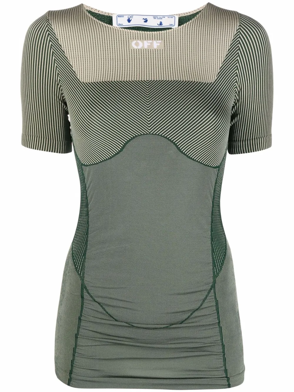 Бесшовная футболка Off-White, зеленый
Бесшовная футболка Off-White, зеленый