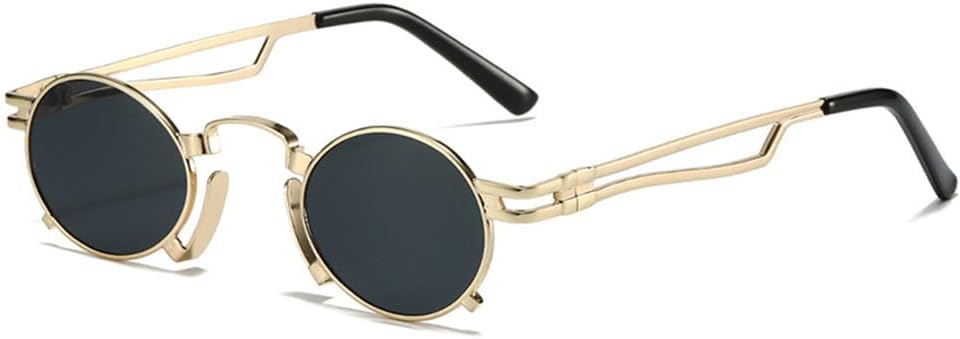 Ретро маленькие овальные солнцезащитные очки для женщин, модные, с уникальной металлической оправой, защита от УФ-излучения UV400, для мужчин, панк, красные и желтые солнцезащитные очки KTUCN, Golden Grey
Ретро маленькие овальные солнцезащитные очки для женщин, модные, с уникальной металлической оправой, защита от УФ-излучения UV400, для мужчин, панк, красные и желтые солнцезащитные очки KTUCN, Golden Grey