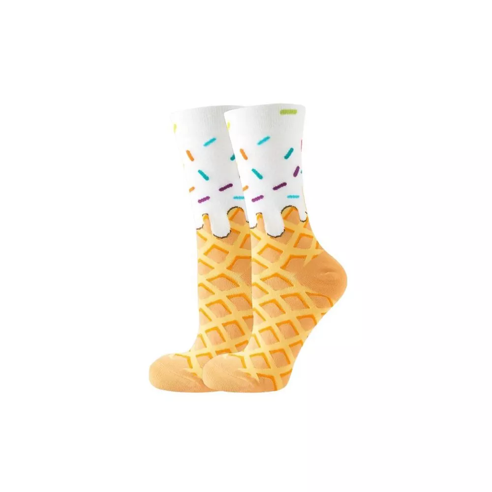 Носки в форме рожка мороженого (женские размеры, взрослые, средние) от Sock Panda
Носки в форме рожка мороженого (женские размеры, взрослые, средние) от Sock Panda