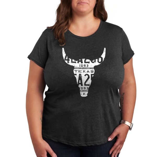 Футболка размера плюс с изображением техасского номерного знака Licensed Character, серый
Футболка размера плюс с изображением техасского номерного знака Licensed Character, серый