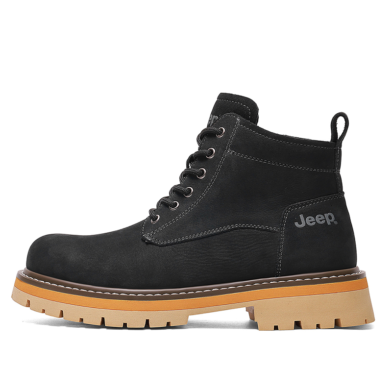 Ботинки тактические мужские High Top на высокой подошве из натуральной кожи Top Grain, устойчивые к истиранию Jeep, черный
Ботинки тактические мужские High Top на высокой подошве из натуральной кожи Top Grain, устойчивые к истиранию Jeep, черный