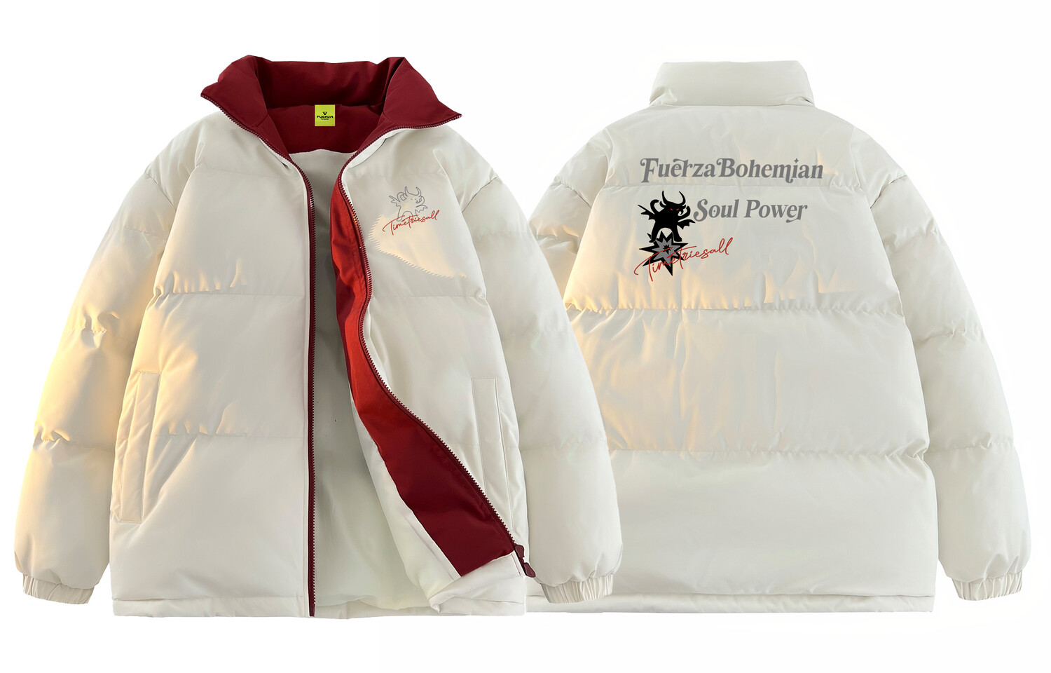 Стеганая куртка унисекс Fuerza, розовый 
Стеганая куртка унисекс Fuerza, розовый