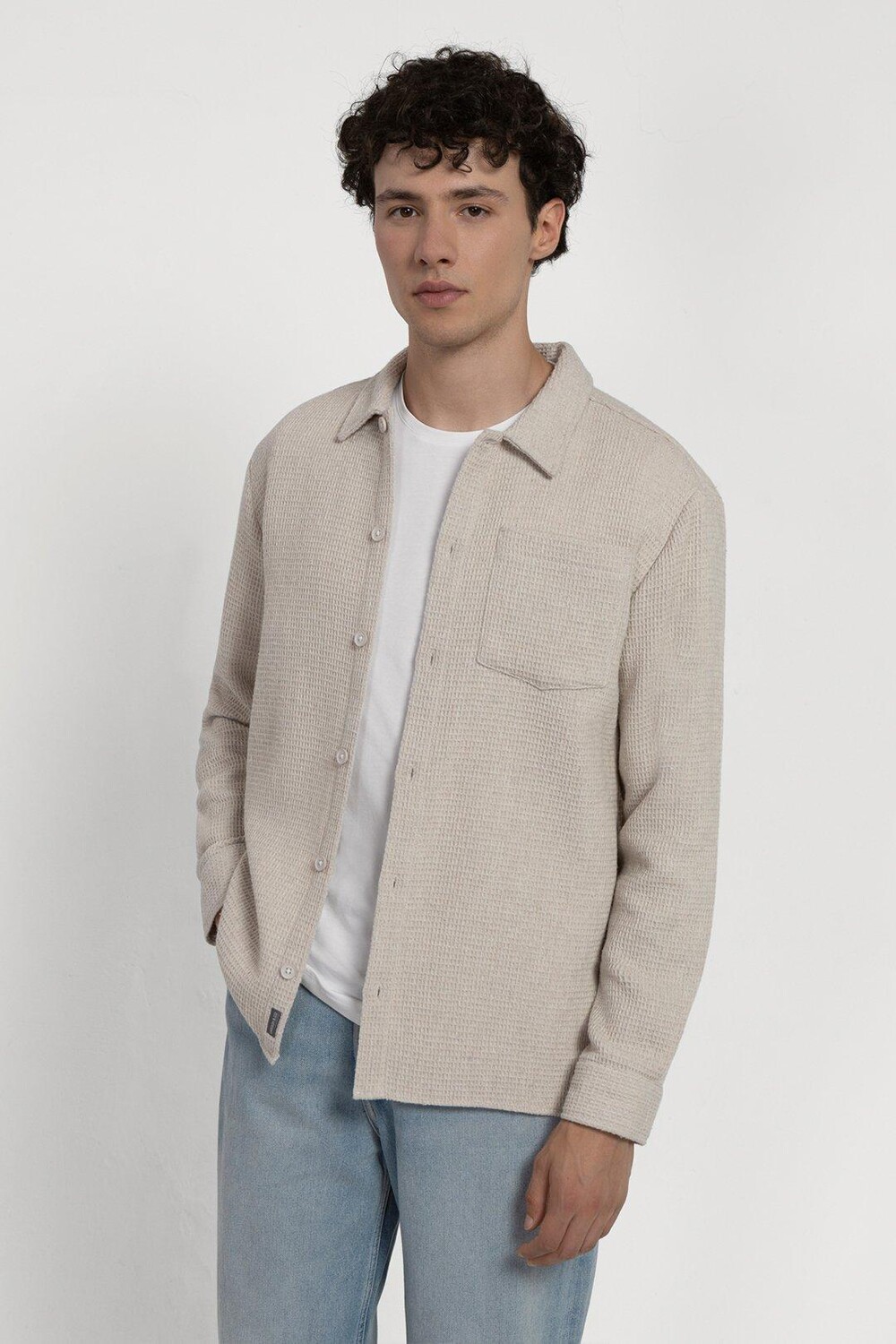 Рубашка с вафельным фактурным рисунком Larsson & Co, бежевый
Рубашка с вафельным фактурным рисунком Larsson & Co, бежевый