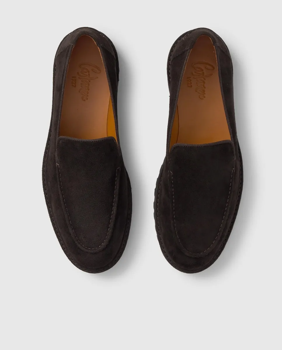 Мужские тапочки из замши с подошвой из креекса Castañer, коричневый
Мужские тапочки из замши с подошвой из креекса Castañer, коричневый