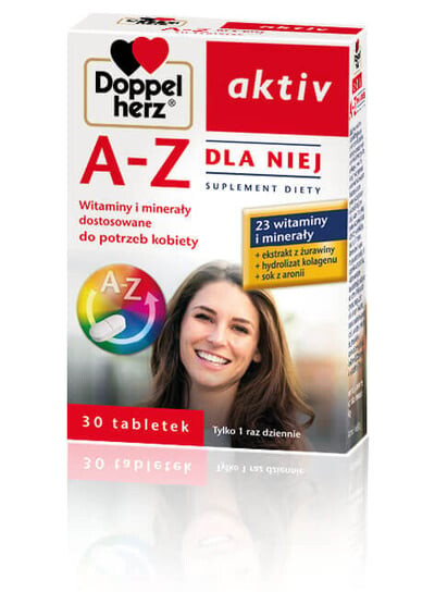 Doppelherz актив A-Z For Her, Добавка , 30 таблеток
Doppelherz актив A-Z For Her, Добавка , 30 таблеток