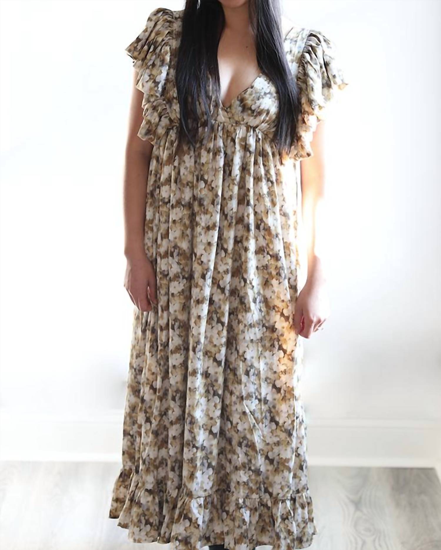 Цветочное миди-платье-бэби долл в цвете слоновая кость и коричневый STORIA
Цветочное миди-платье-бэби долл в цвете слоновая кость и коричневый STORIA