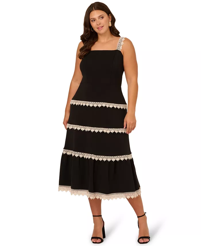 Платье миди без рукавов большого размера из трикотажа понте Adrianna Papell
Платье миди без рукавов большого размера из трикотажа понте Adrianna Papell