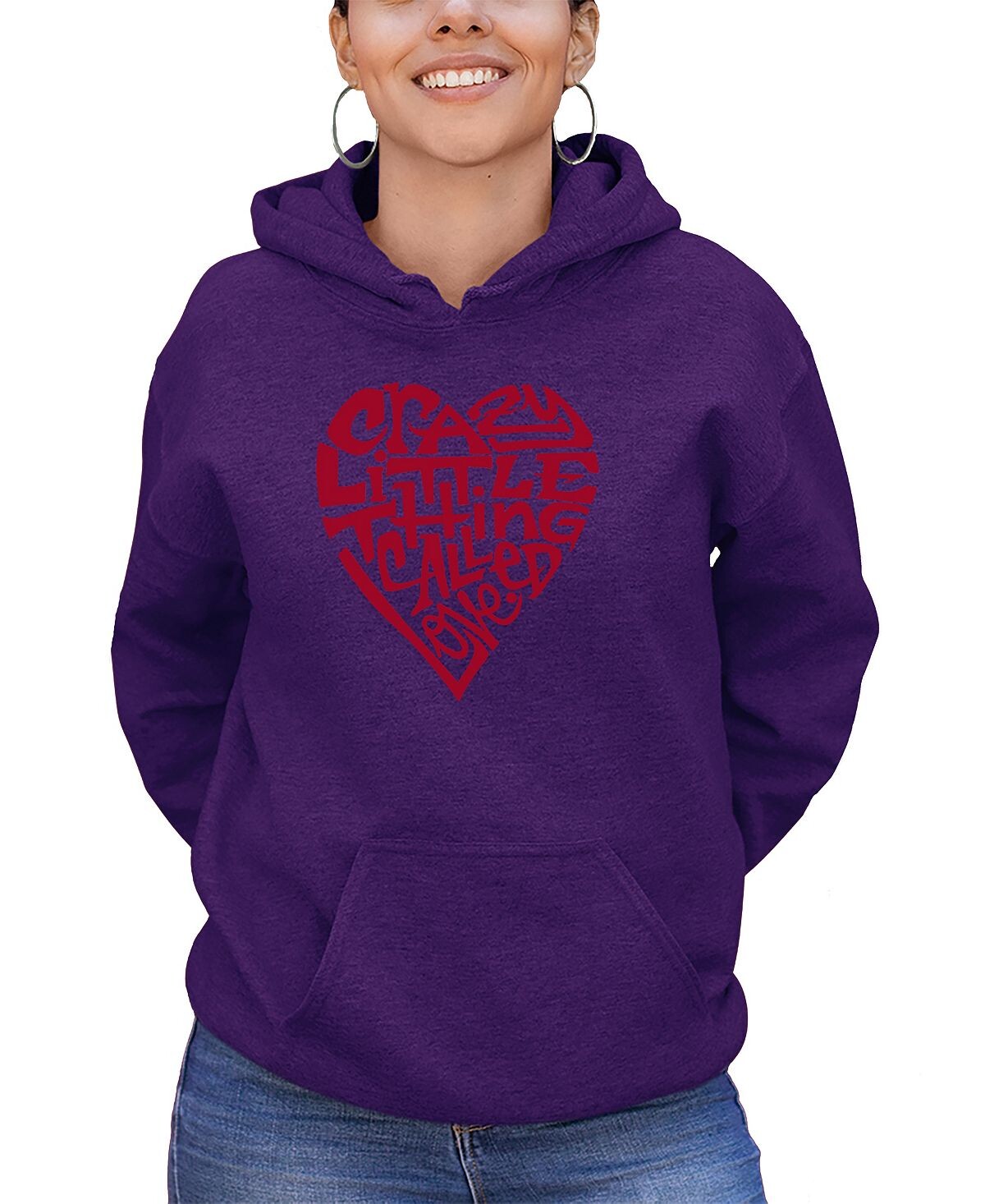 Женская толстовка с капюшоном и надписью word art crazy little thing called love LA Pop Art, фиолетовый
Женская толстовка с капюшоном и надписью word art crazy little thing called love LA Pop Art, фиолетовый