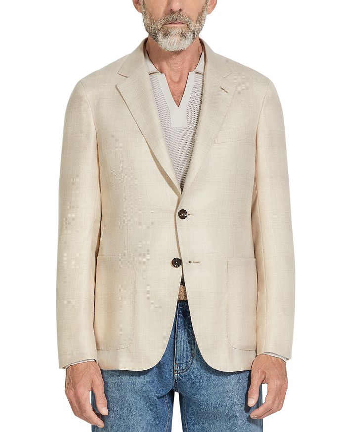 Кашемировая и шёлковая куртка-пиджак ZEGNA, слоновая кость/кремовый
Кашемировая и шёлковая куртка-пиджак ZEGNA, слоновая кость/кремовый