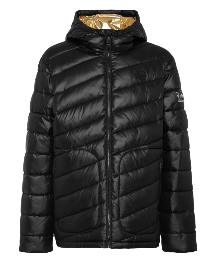 Нейлоновая пуховая куртка Plein Sport, черный
Нейлоновая пуховая куртка Plein Sport, черный