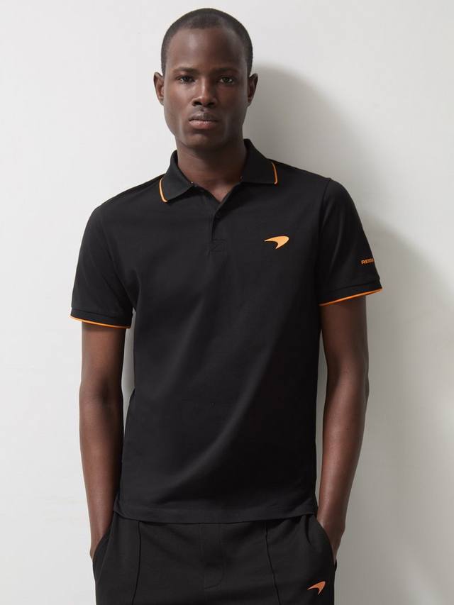 Футболка-поло Crypto Cotton Regular Fit с короткими рукавами Reiss x McLaren, Black/Orange
Футболка-поло Crypto Cotton Regular Fit с короткими рукавами Reiss x McLaren, Black/Orange