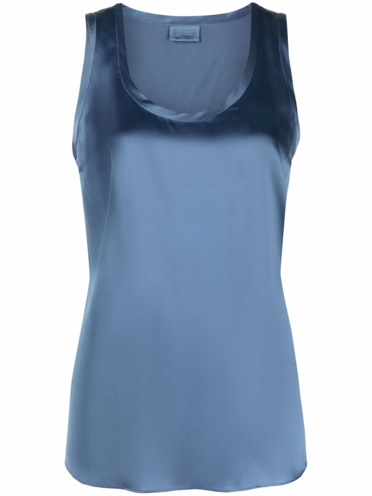 Brunello Cucinelli шелковая блузка с U-образным вырезом, синий
Brunello Cucinelli шелковая блузка с U-образным вырезом, синий