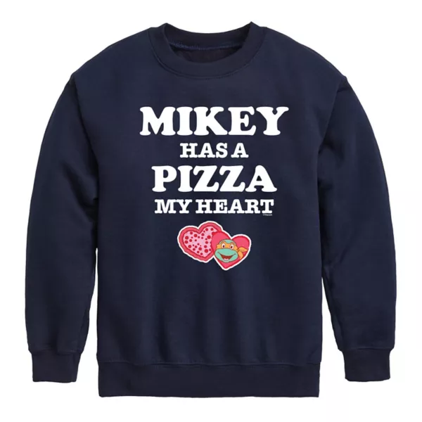 Флисовая толстовка Майки с изображением черепашек-ниндзя "Пицца Моё Сердце" для мальчиков 8-20 лет Nickelodeon, синий
Флисовая толстовка Майки с изображением черепашек-ниндзя "Пицца Моё Сердце" для мальчиков 8-20 лет Nickelodeon, синий