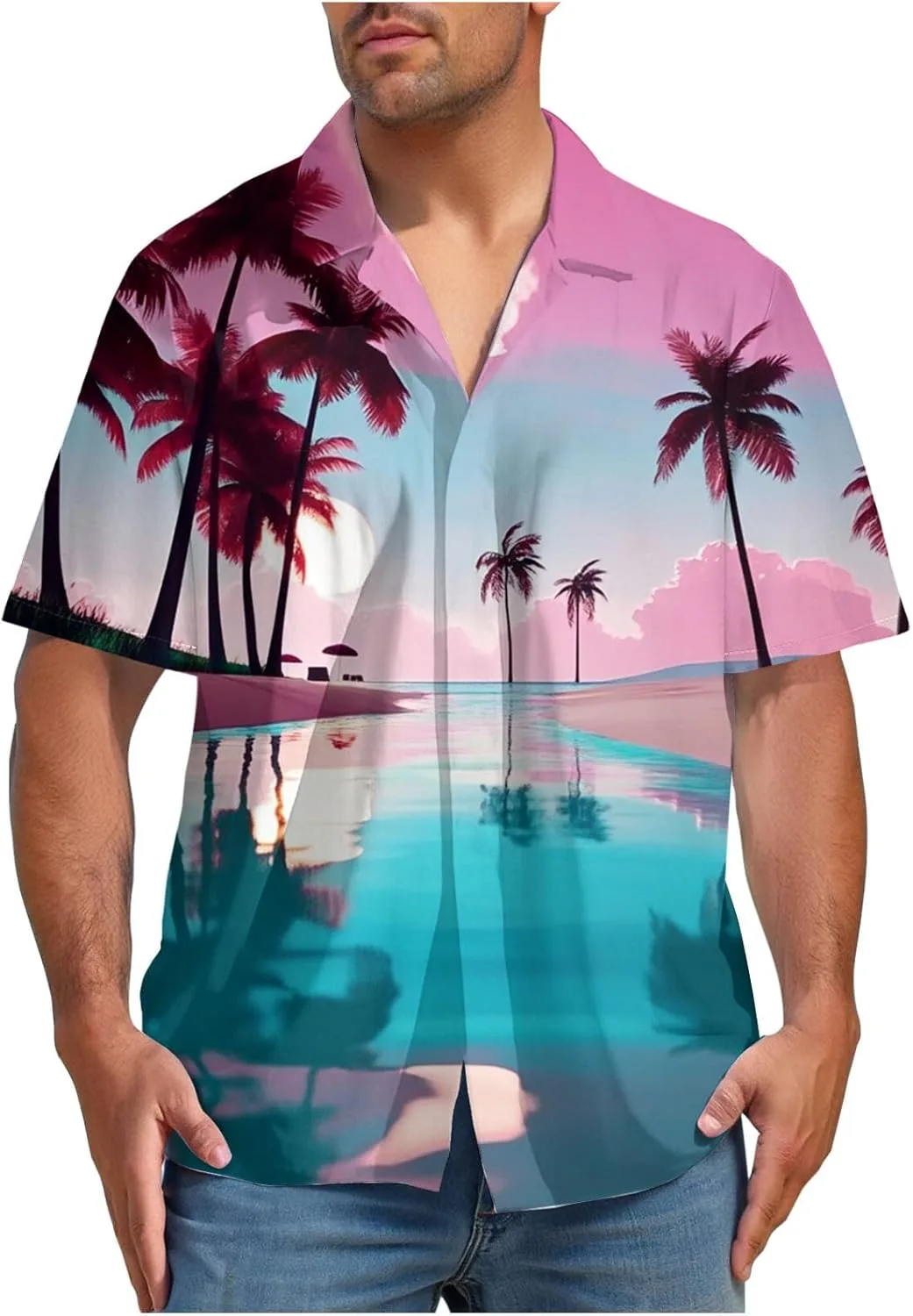 Мужская гавайская рубашка с коротким рукавом Tropical Summer Beach NATHGAM
Мужская гавайская рубашка с коротким рукавом Tropical Summer Beach NATHGAM