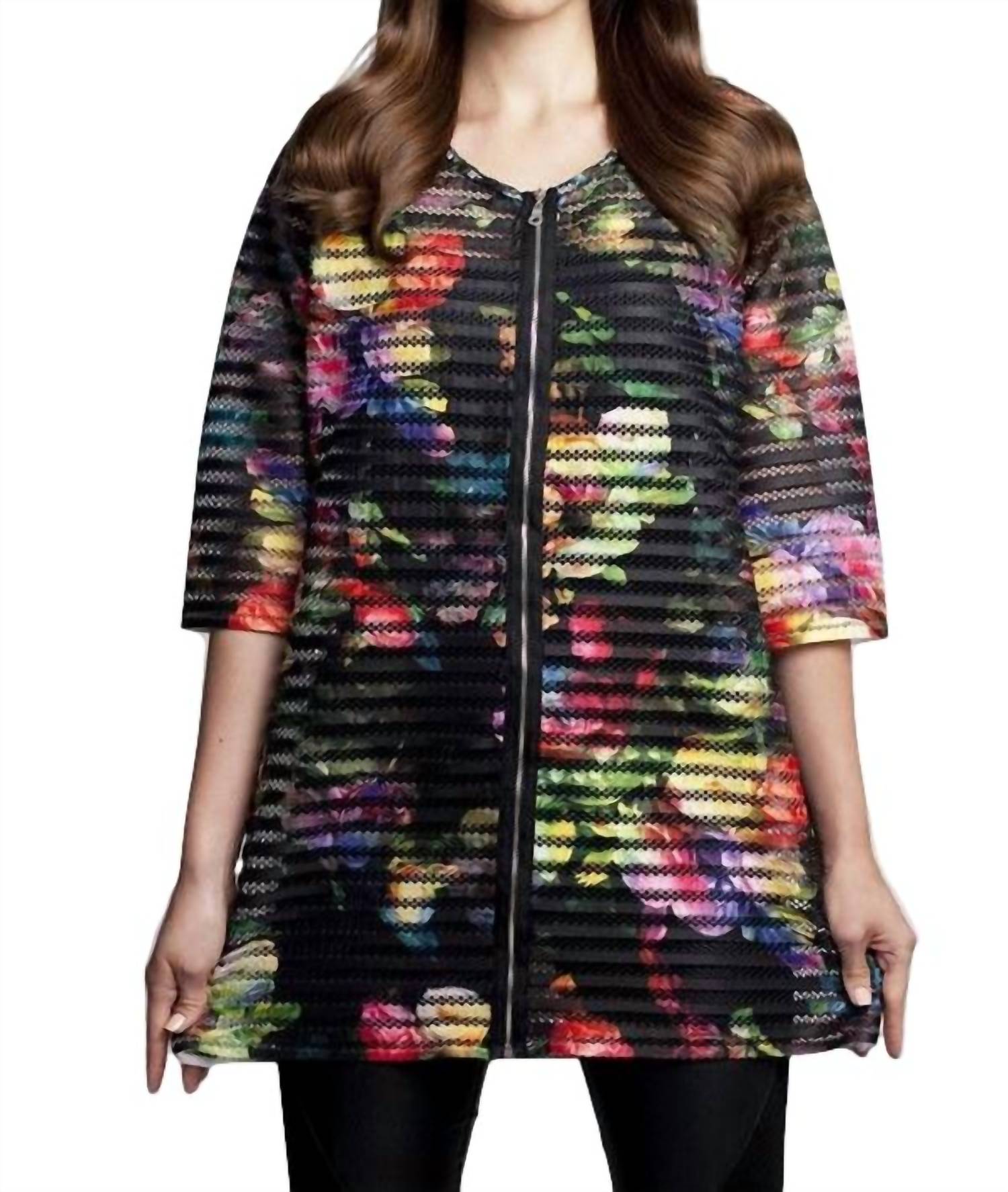 Текстурированный цветочный длинный кардиган черного цвета Multi ANGEL
Текстурированный цветочный длинный кардиган черного цвета Multi ANGEL