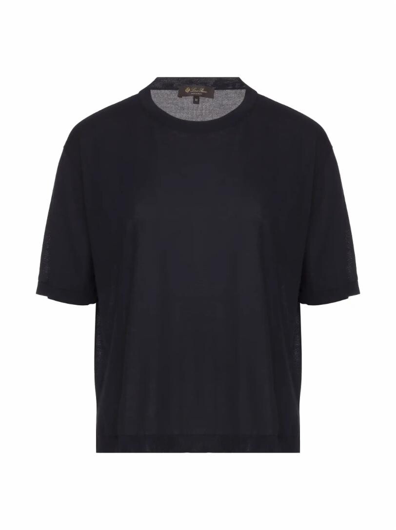 Кашемировая футболка с логотипом Loro Piana, Черный, Кашемировая футболка с логотипом Loro Piana
Кашемировая футболка с логотипом Loro Piana, Черный, Кашемировая футболка с логотипом Loro Piana