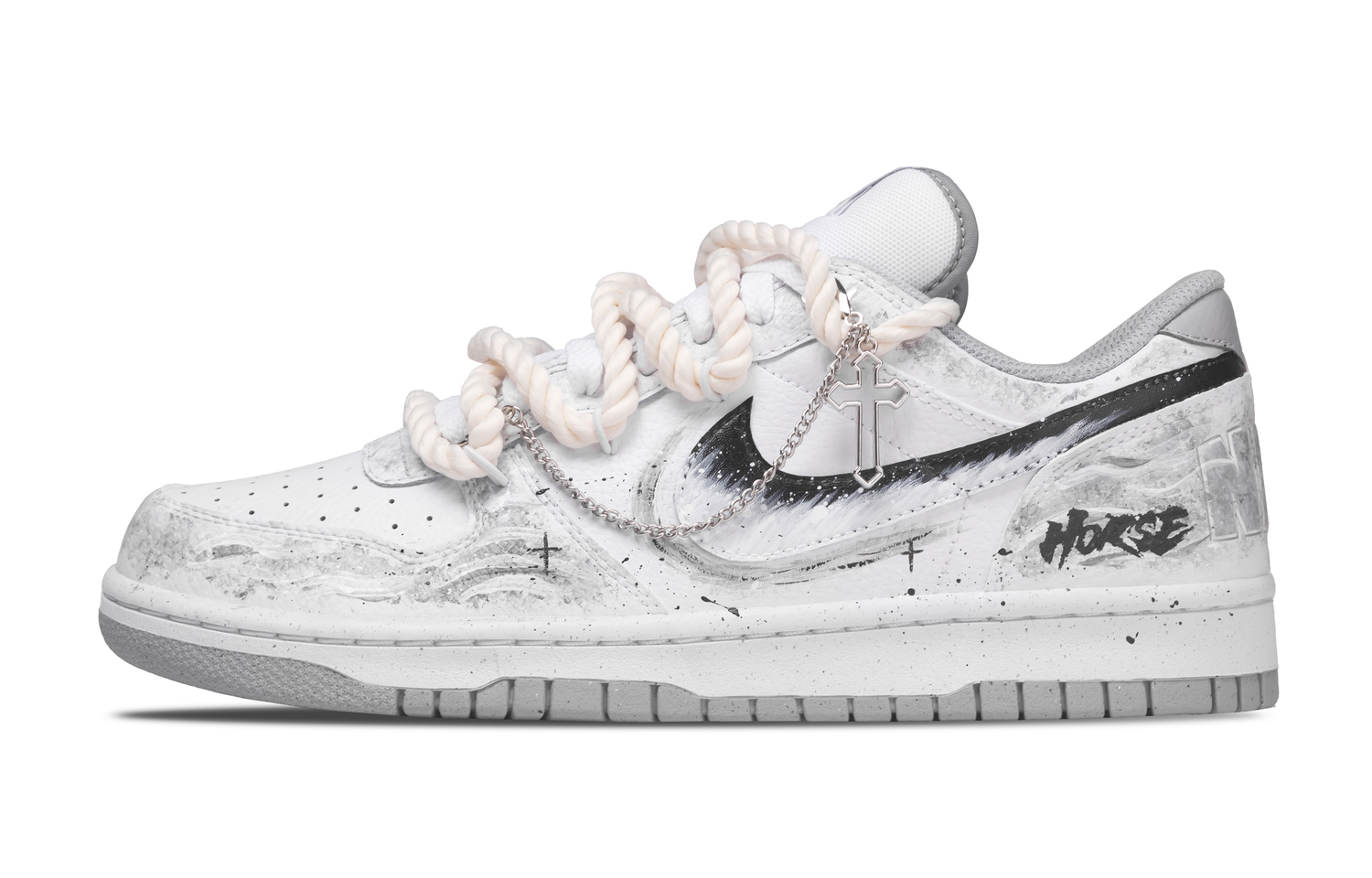 Nike Кастомные устойчивые к истиранию низкие кроссовки для скейтбординга Unisex White Gray
Nike Кастомные устойчивые к истиранию низкие кроссовки для скейтбординга Unisex White Gray