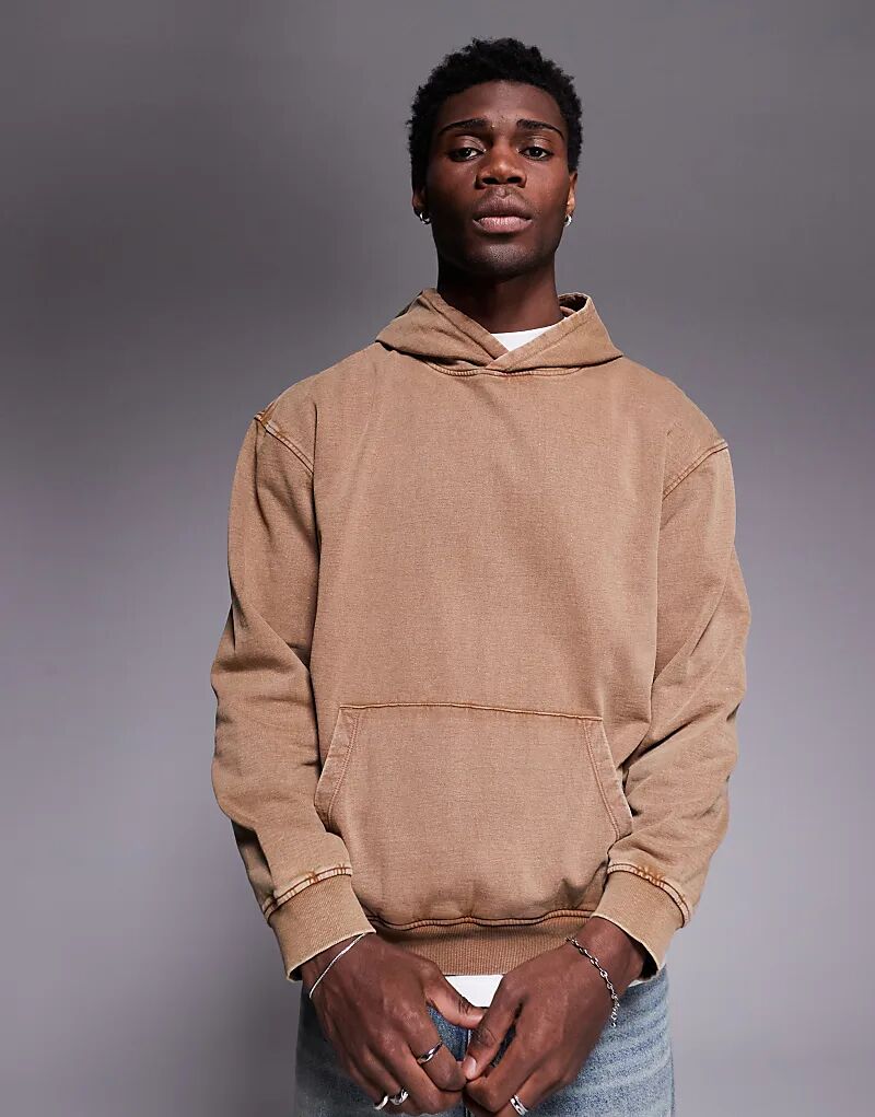 Толстовка свободного кроя ASOS DESIGN коричневого цвета (часть комплекта) 
Толстовка свободного кроя ASOS DESIGN коричневого цвета (часть комплекта)