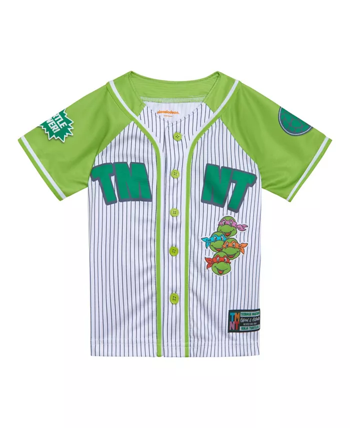 Бейсбольная джерси с сетчатыми вставками и пуговицами TEENAGE MUTANT NINJA TURTLES, зеленый
Бейсбольная джерси с сетчатыми вставками и пуговицами TEENAGE MUTANT NINJA TURTLES, зеленый