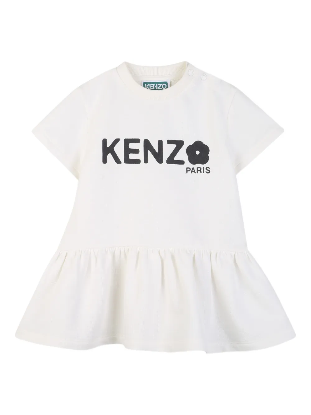 Платье с оборками и принтом логотипа Kenzo Kids, белый
Платье с оборками и принтом логотипа Kenzo Kids, белый