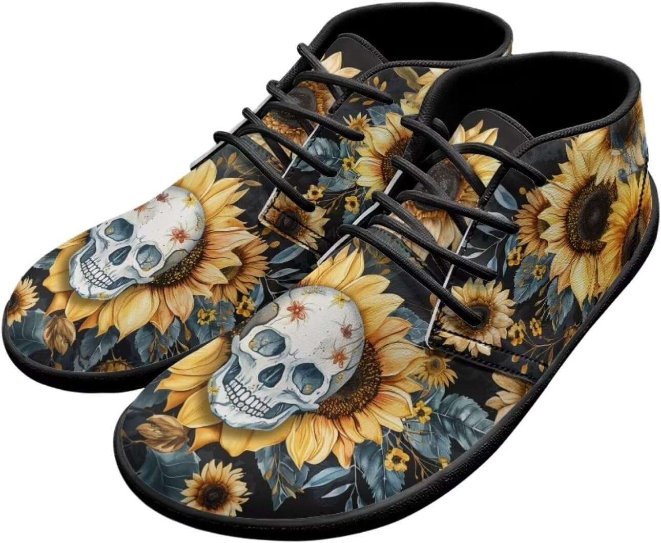 Мужские кроссовки с черепами на голую ногу, подошва нулевая, противоскользящие, для бега, ходьбы и походов Xixirimido, Sunflower Skull Pattern
Мужские кроссовки с черепами на голую ногу, подошва нулевая, противоскользящие, для бега, ходьбы и походов Xixirimido, Sunflower Skull Pattern