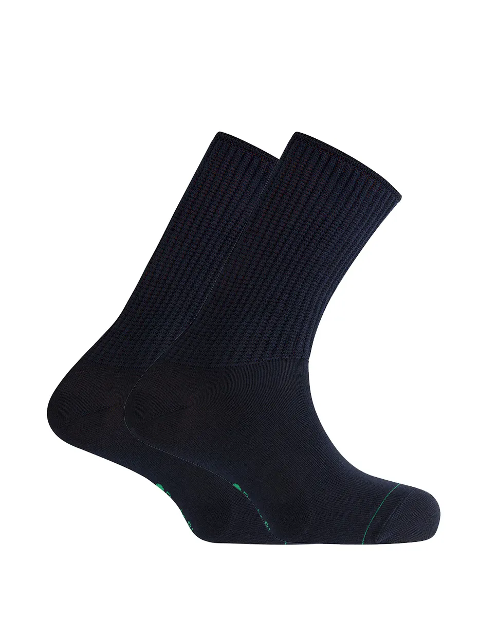 Набор из 2 пар мужских носков из бамбука и вискозы темно-синего цвета Punto Blanco 
Набор из 2 пар мужских носков из бамбука и вискозы темно-синего цвета Punto Blanco