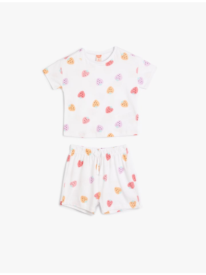 Комплект из 2 предметов: футболка/брюки белого цвета с рисунком KOTON
Комплект из 2 предметов: футболка/брюки белого цвета с рисунком KOTON