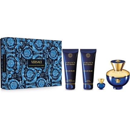 Versace Dylan Blue Eau De Parfum 100 ml, Mini 5 ml, Shower Gel 100 ml, Body Lotion 100 ml - For Women
Versace Dylan Blue Eau De Parfum 100 ml, Mini 5 ml, Shower Gel 100 ml, Body Lotion 100 ml - For Women