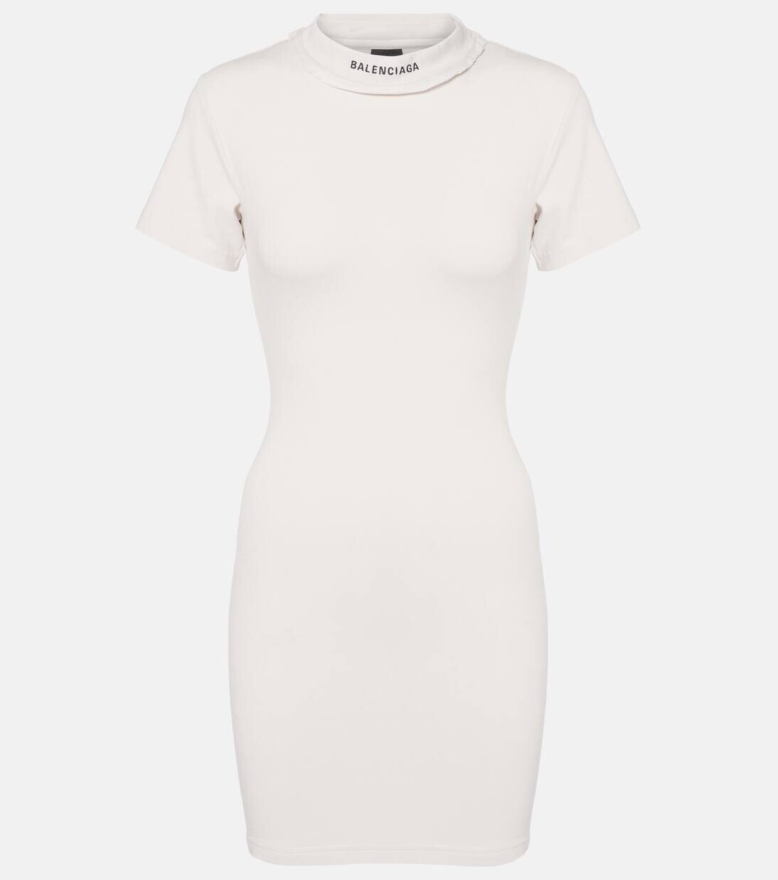 Мини-платье из хлопкового трикотажа Balenciaga, цвет off white
Мини-платье из хлопкового трикотажа Balenciaga, цвет off white