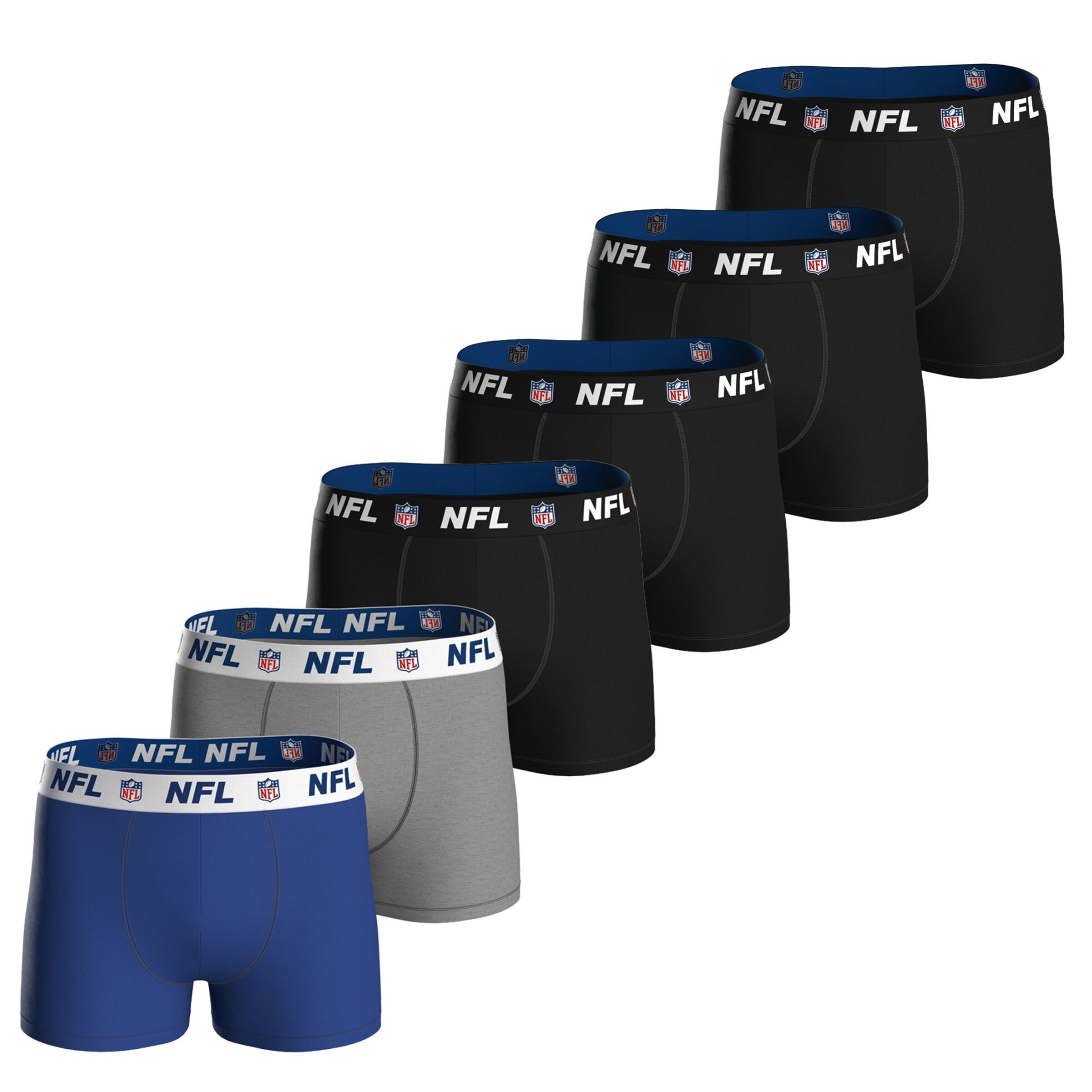 NFL Боксеры в цветах Blue, Grey, Black
NFL Боксеры в цветах Blue, Grey, Black