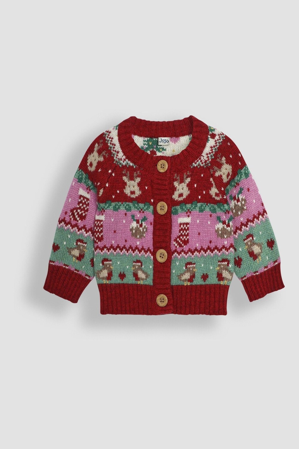 Кардиган с узором «Фейри Айл» от «Festive Friends» Jojo Maman Bébé, красный
Кардиган с узором «Фейри Айл» от «Festive Friends» Jojo Maman Bébé, красный