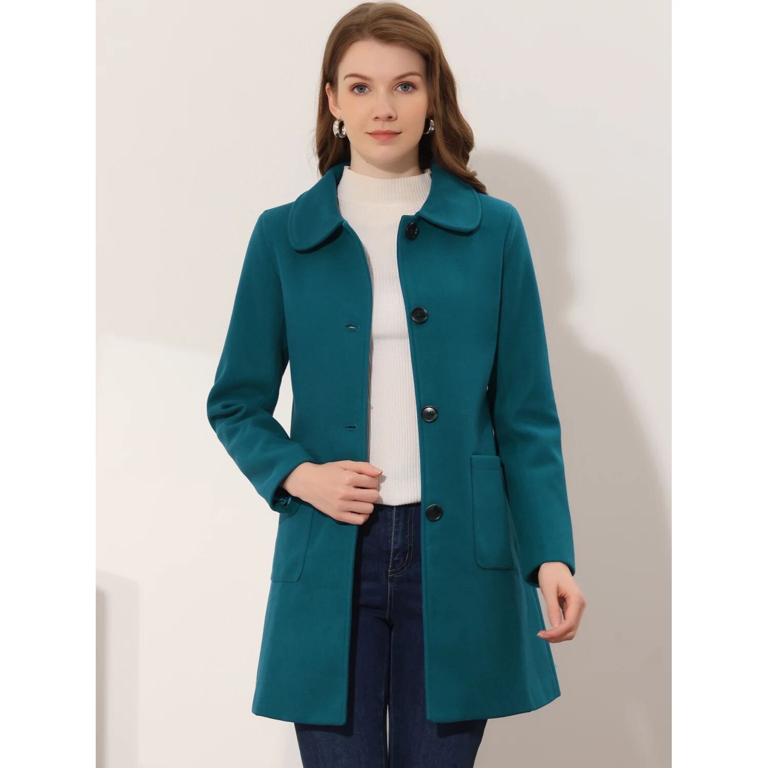 Женское однобортное зимнее пальто средней длины с отложным воротником ALLEGRA K, розовый
Женское однобортное зимнее пальто средней длины с отложным воротником ALLEGRA K, розовый