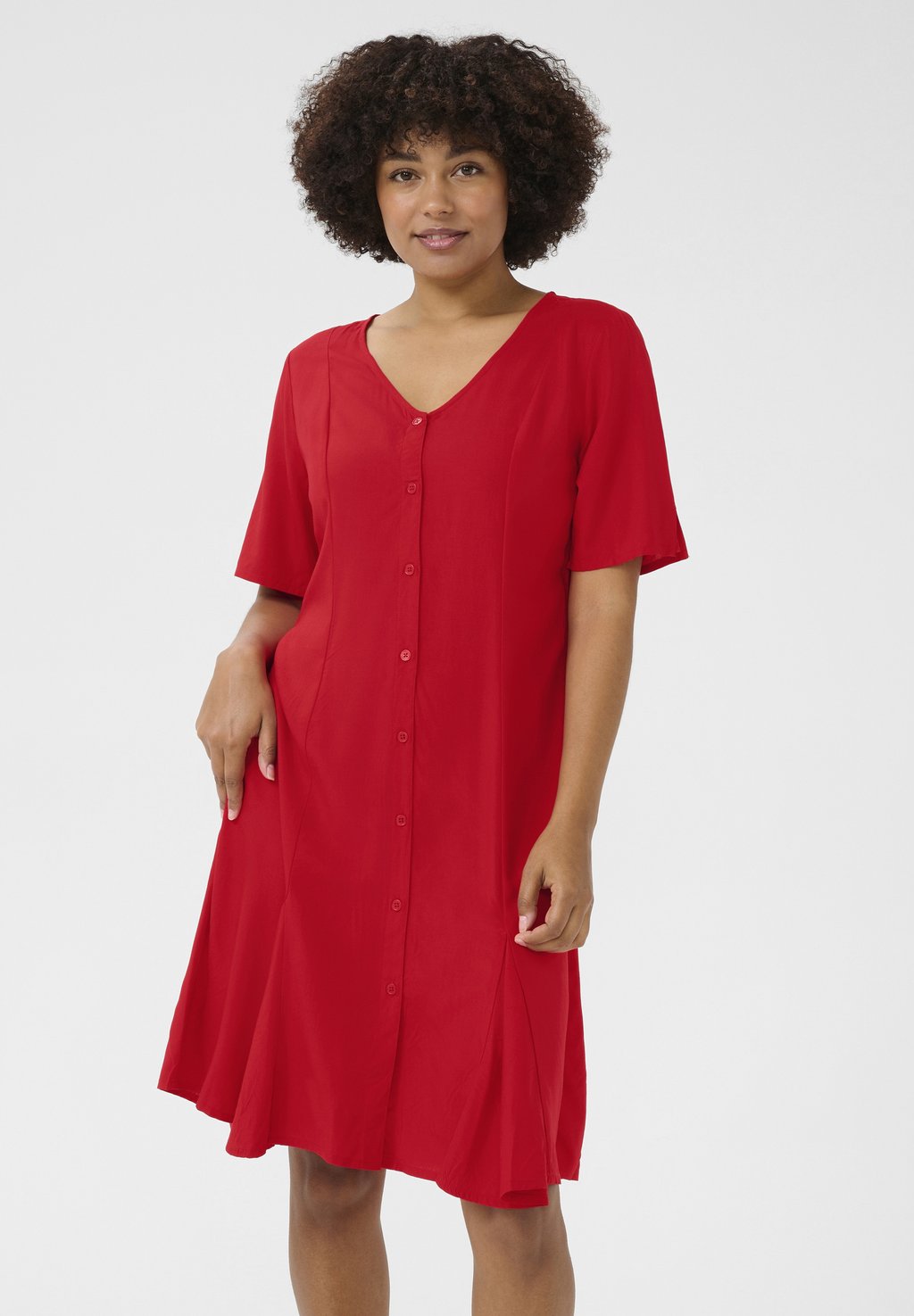 Платье-рубашка TIAH FLARE Cream, красный
Платье-рубашка TIAH FLARE Cream, красный