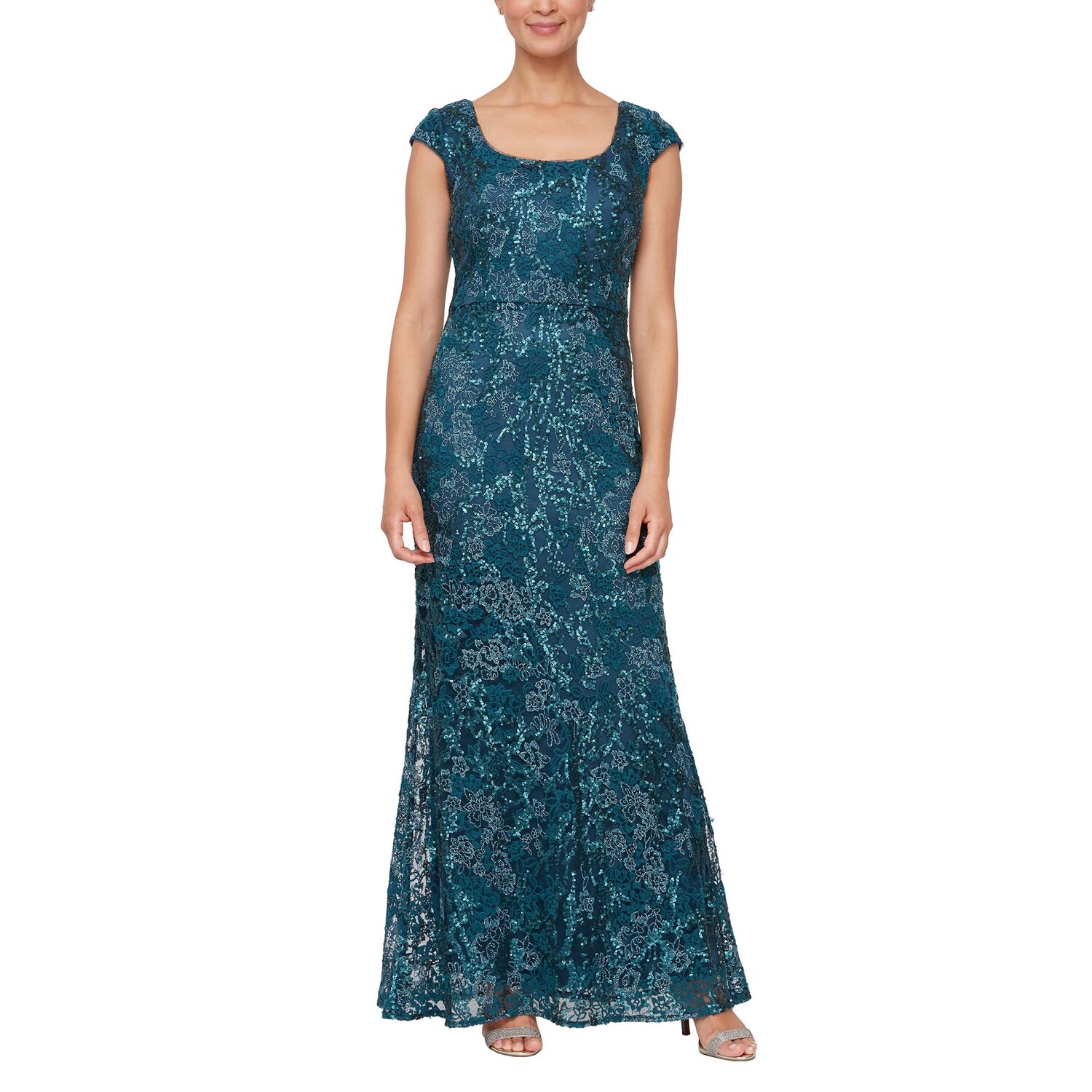 Платье Alex Evenings, Long Cap Sleeve Embroidered Dress w/ Scoop Neckline and Sequin Detail
Платье Alex Evenings, Long Cap Sleeve Embroidered Dress w/ Scoop Neckline and Sequin Detail
