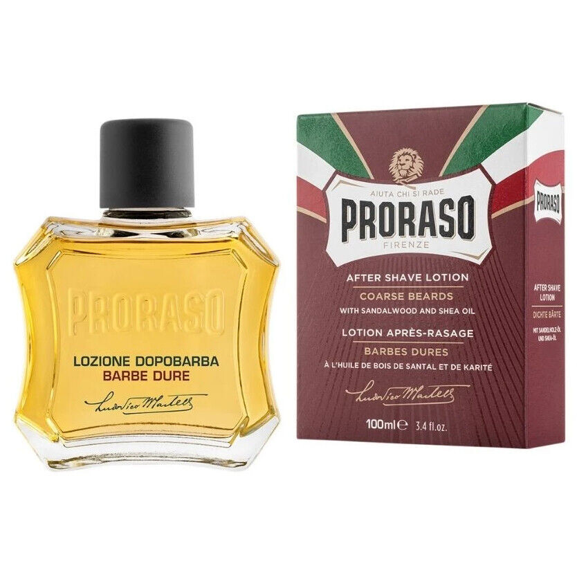 Proraso Red лосьон после бритья для густой и жесткой бороды, 100 мл
Proraso Red лосьон после бритья для густой и жесткой бороды, 100 мл