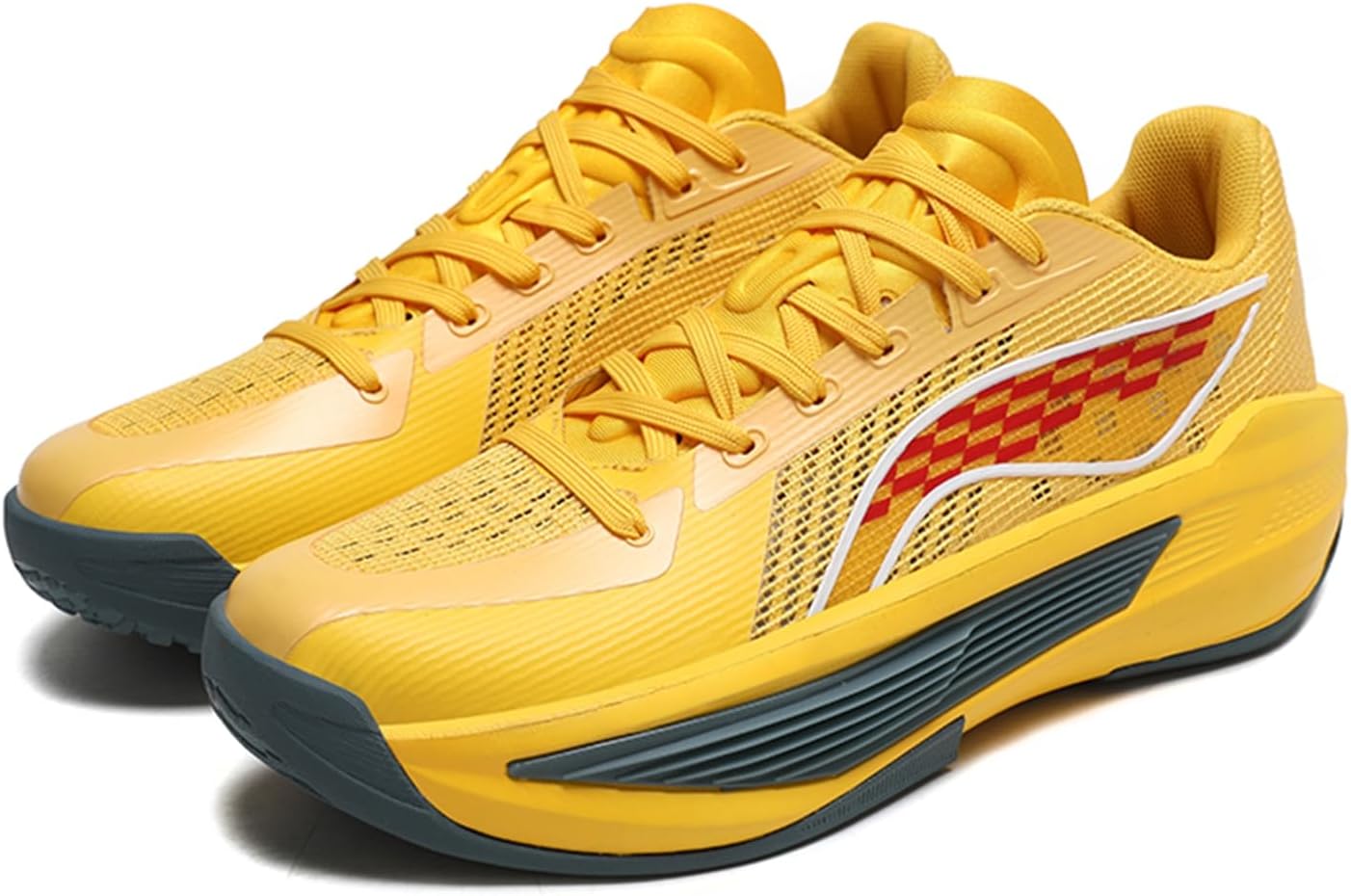 Мужские кожаные дышащие повседневные спортивные кроссовки с толстой подошвой, противоскользящие и амортизирующие, на шнуровке, низкие баскетбольные туфли, подходят для бега, занятий в спортзале и для ношения в университете Qaoterod, желтый
Мужские кожаные дышащие повседневные спортивные кроссовки с толстой подошвой, противоскользящие и амортизирующие, на шнуровке, низкие баскетбольные туфли, подходят для бега, занятий в спортзале и для ношения в университете Qaoterod, желтый