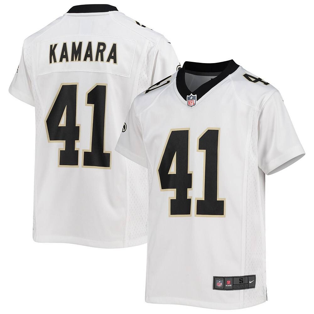 Молодежная белая игровая майка Nike Alvin Kamara New Orleans Saints, цвет Snt White
Молодежная белая игровая майка Nike Alvin Kamara New Orleans Saints, цвет Snt White