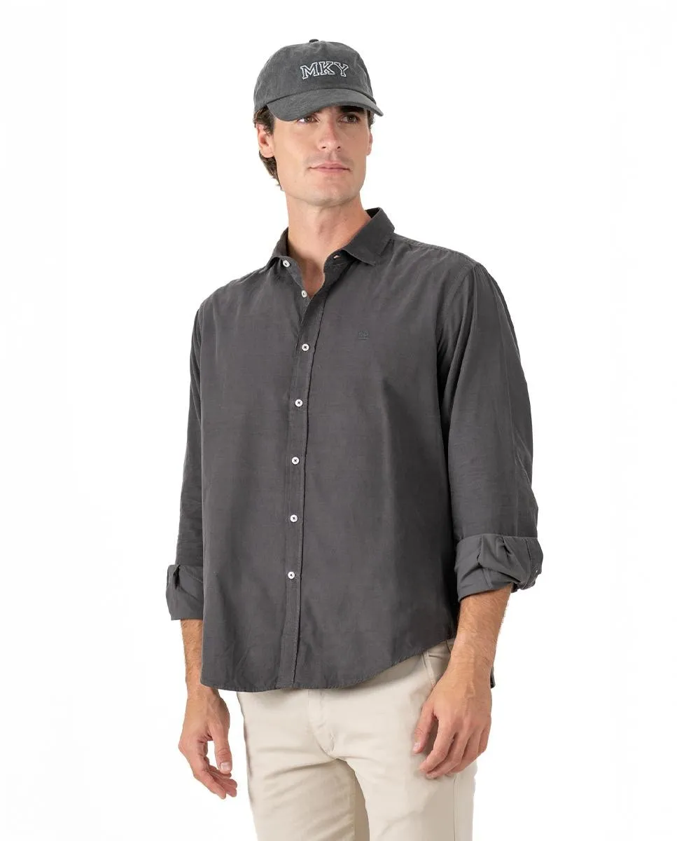 Мужская хлопковая рубашка классического кроя однотонная Makarthy, темно-серый
Мужская хлопковая рубашка классического кроя однотонная Makarthy, темно-серый