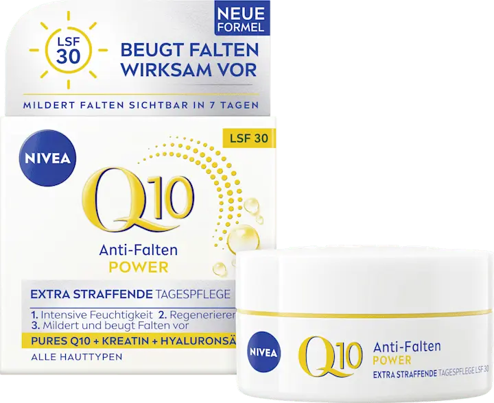 Дневной крем NIVEA Anti Falten Gesichtscreme Q10 Power LSF 30, 50 ml
Дневной крем NIVEA Anti Falten Gesichtscreme Q10 Power LSF 30, 50 ml
