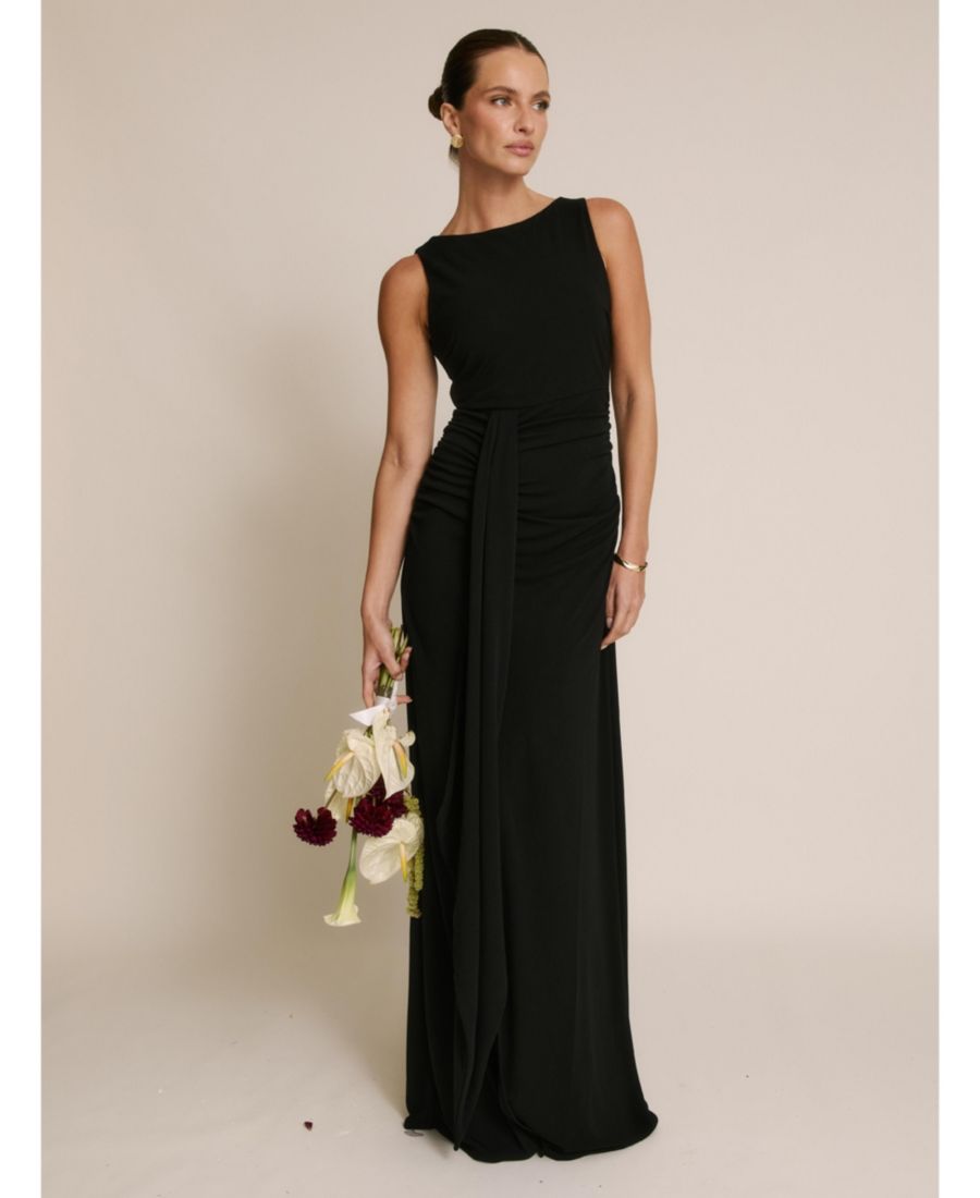 Женское драпированное платье без рукавов из эластичной ткани Six Stories, Black
Женское драпированное платье без рукавов из эластичной ткани Six Stories, Black