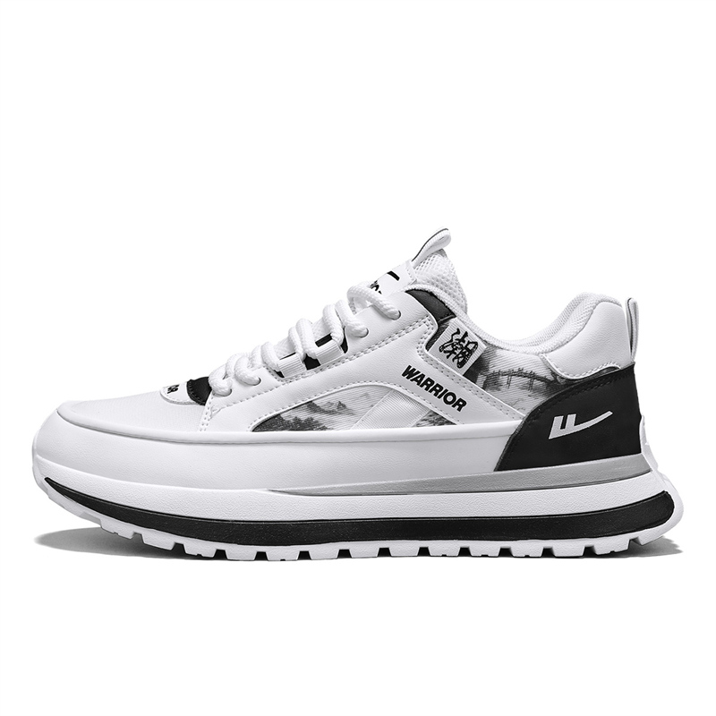 WARRIOR Скользоустойчивые, износостойкие, дышащие, легкие мужские массивные кроссовки низкие белые черные (техника размывки тушью), цвет White Black (Ink Wash Painting)
WARRIOR Скользоустойчивые, износостойкие, дышащие, легкие мужские массивные кроссовки низкие белые черные (техника размывки тушью), цвет White Black (Ink Wash Painting)