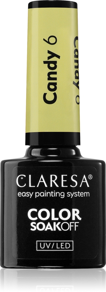 Гель-Лак для ногтей Soakoff UV/LED Candy Color Claresa, atspalvis 6 5 гр
Гель-Лак для ногтей Soakoff UV/LED Candy Color Claresa, atspalvis 6 5 гр