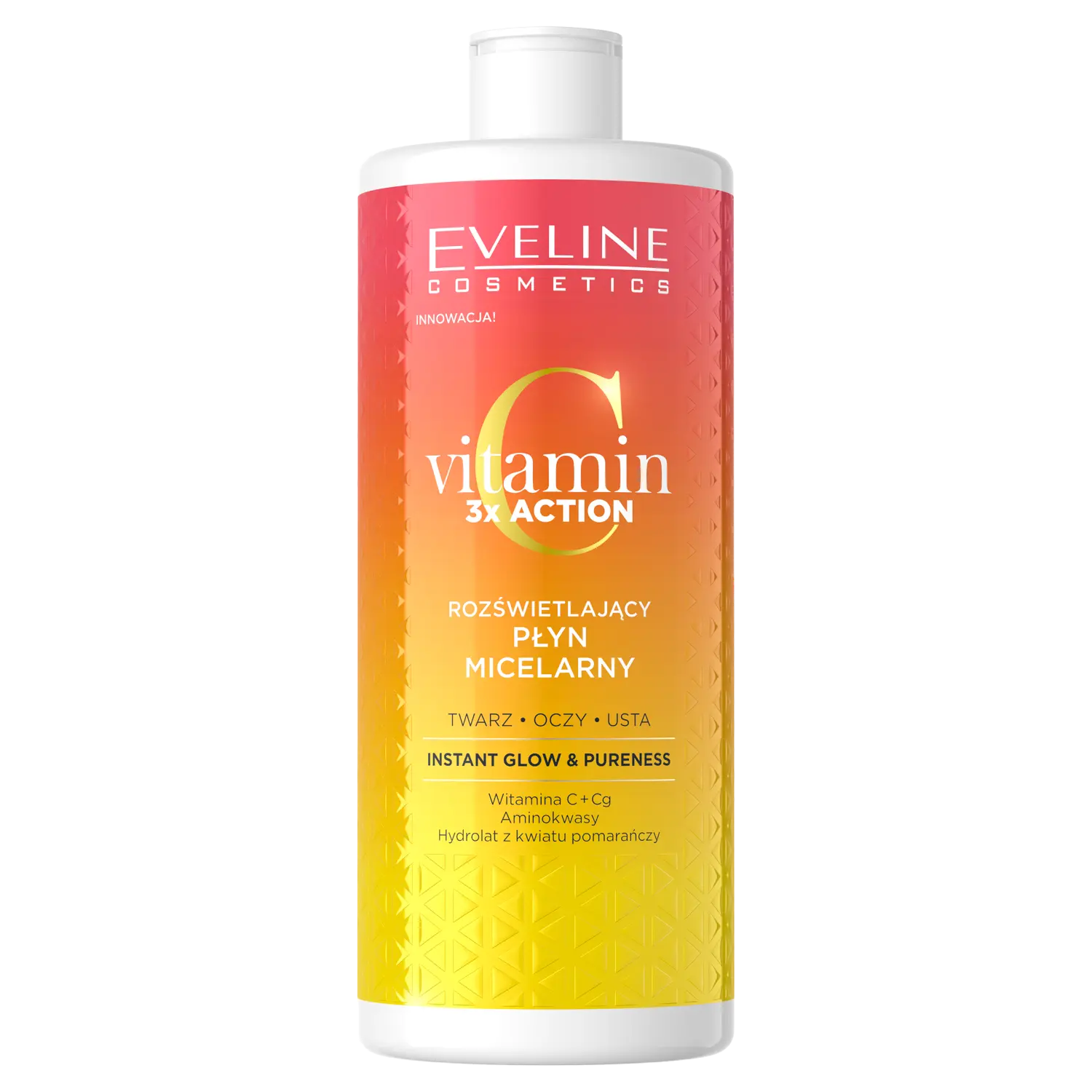 Осветляющая мицеллярная жидкость для лица Eveline Cosmetics Vitamin C, 500 мл
Осветляющая мицеллярная жидкость для лица Eveline Cosmetics Vitamin C, 500 мл
