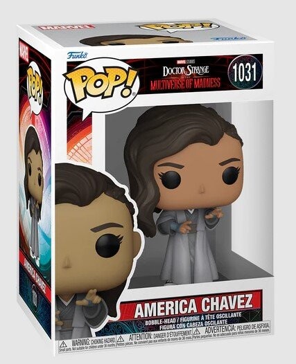 Funko POP! Марвел, коллекционная фигурка, Доктор. Стрэндж, Америка Чавес, 1031 год.
Funko POP! Марвел, коллекционная фигурка, Доктор. Стрэндж, Америка Чавес, 1031 год.