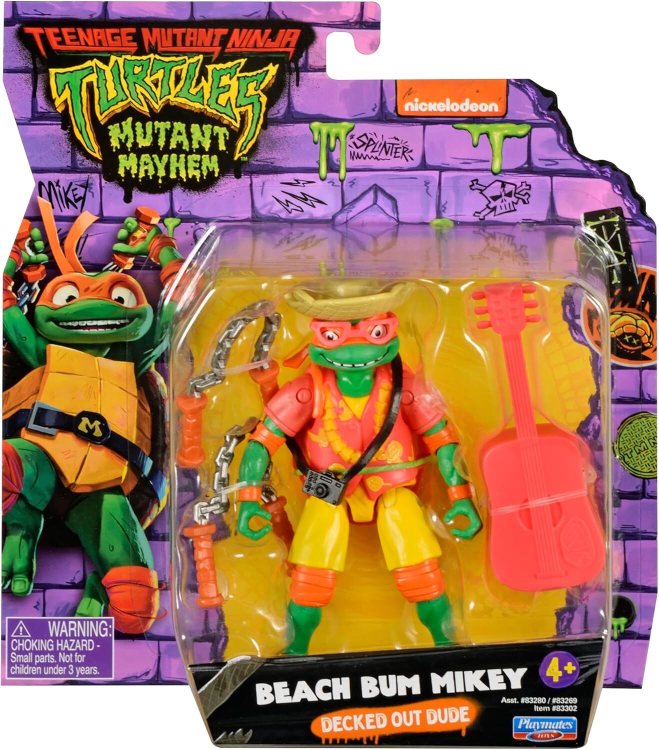 Фигурка Teenage Mutant Ninja Turtles: Mutant Mayhem, Beach Bum Mikey, 12,7 см 
Фигурка Teenage Mutant Ninja Turtles: Mutant Mayhem, Beach Bum Mikey, 12,7 см