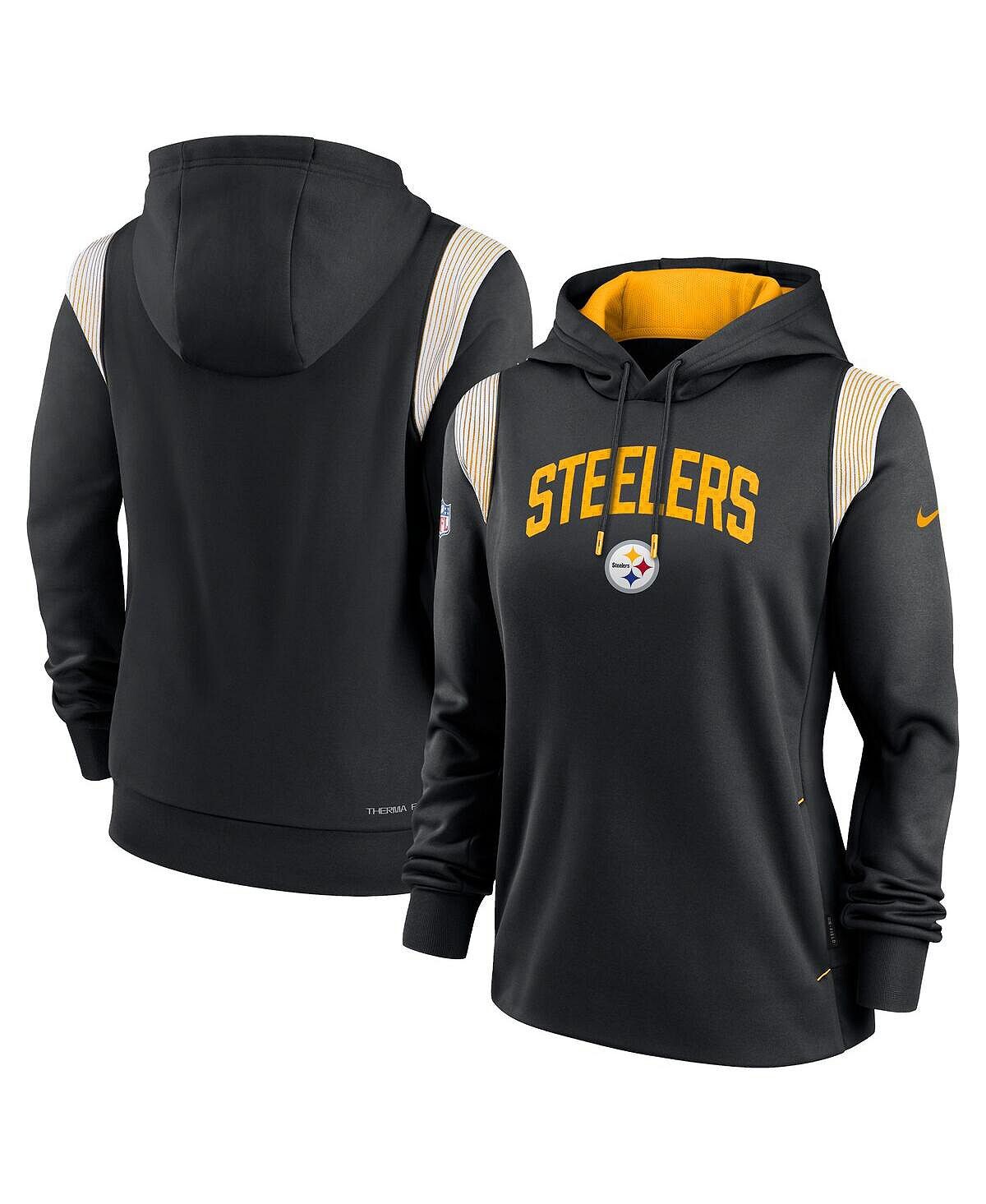 Женская черная толстовка с капюшоном pittsburgh steelers sideline stack performance pullover Nike, черный
Женская черная толстовка с капюшоном pittsburgh steelers sideline stack performance pullover Nike, черный