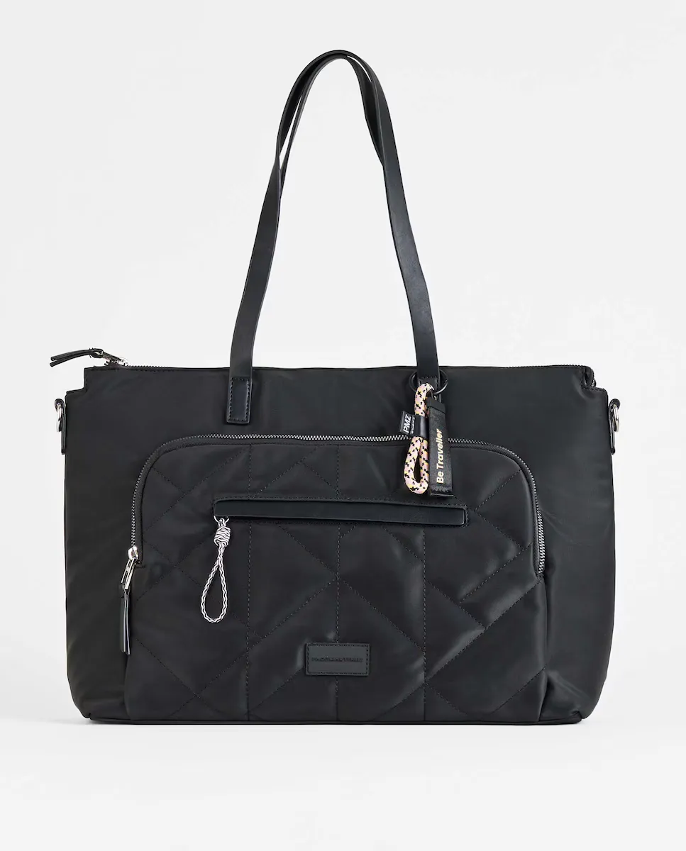 Женский черный нейлоновый держатель для документов PACOMARTINEZ, чёрный 
Женский черный нейлоновый держатель для документов PACOMARTINEZ, чёрный