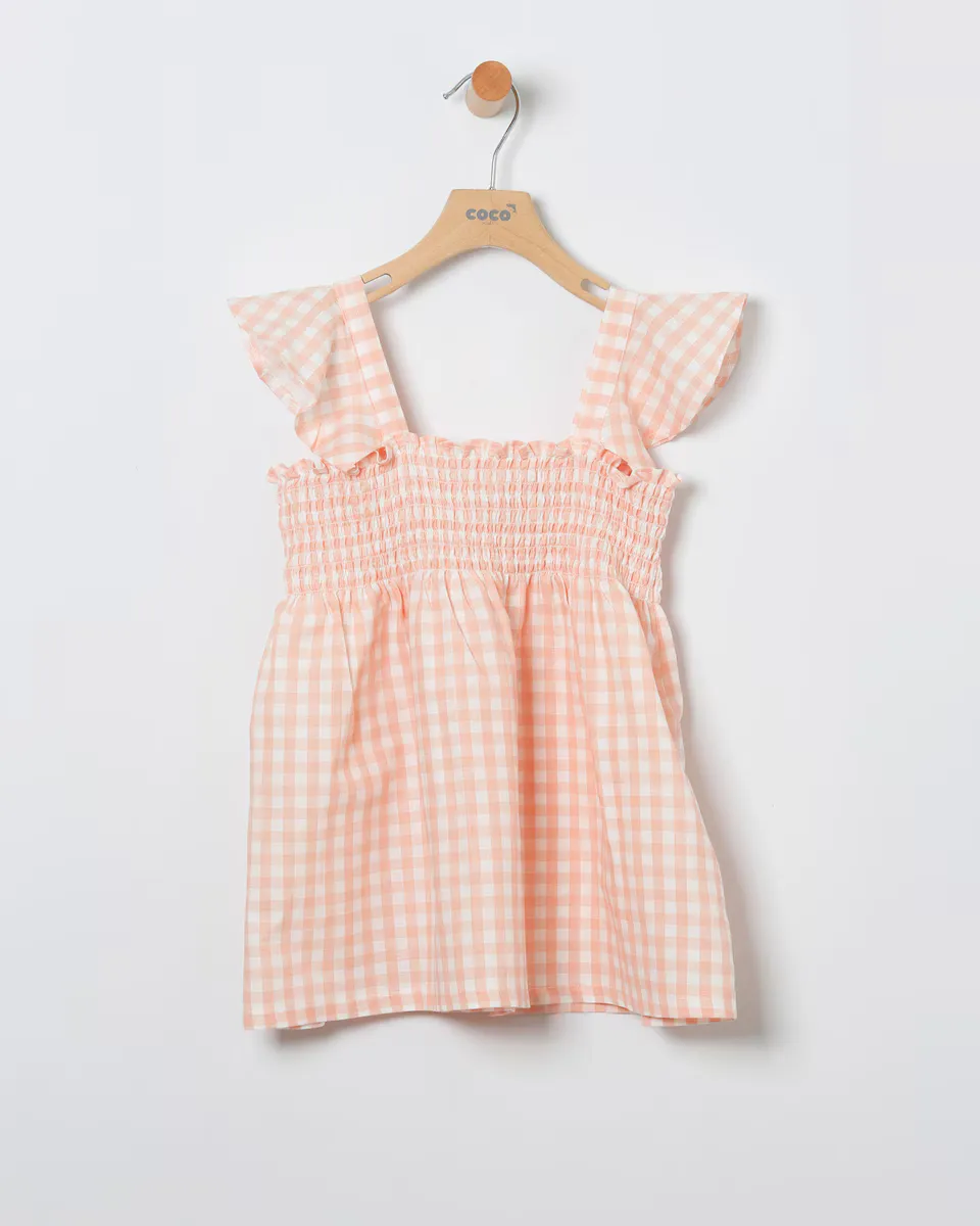 Платье для девочки в клетку из 100% хлопка Coco Acqua, цвет Salmón
Платье для девочки в клетку из 100% хлопка Coco Acqua, цвет Salmón
