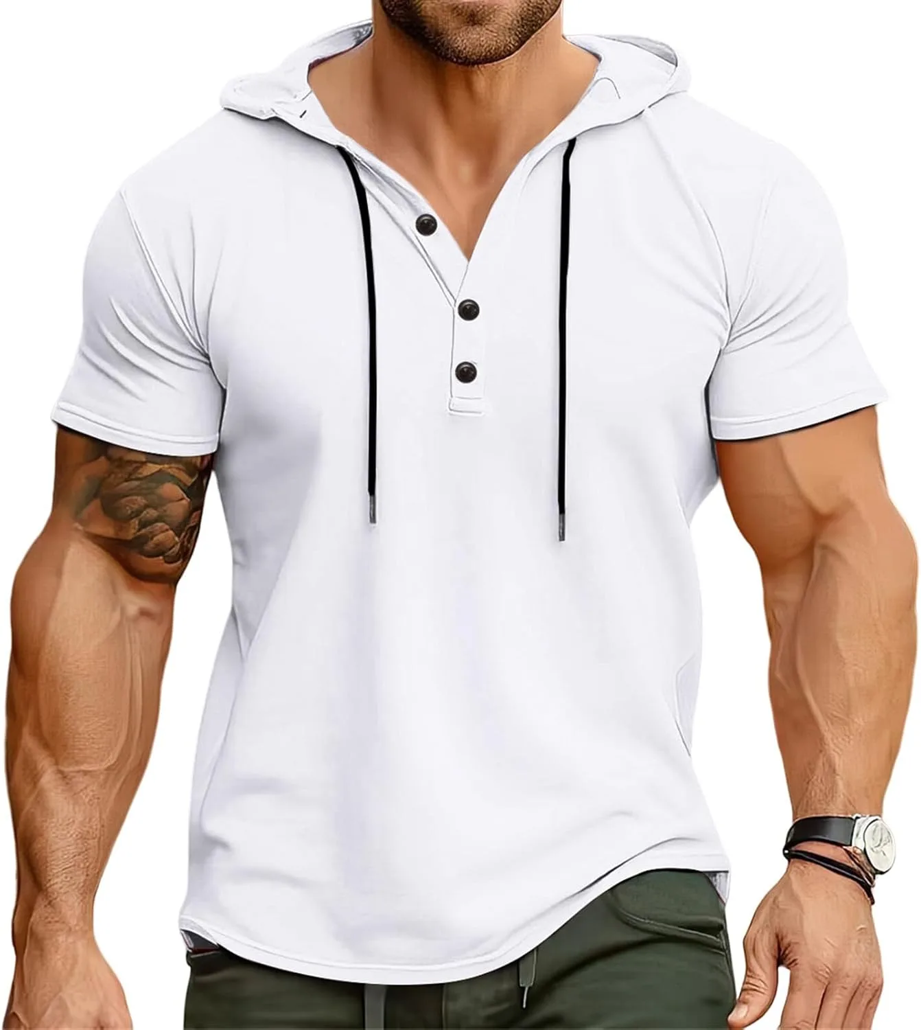 Мужская футболка с капюшоном и шнурком Slim Fit XDFVC
Мужская футболка с капюшоном и шнурком Slim Fit XDFVC